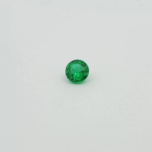 0.26ct Round Natural Emerald (Colour Green, Clarity Slightly Included, Cut Faceted)