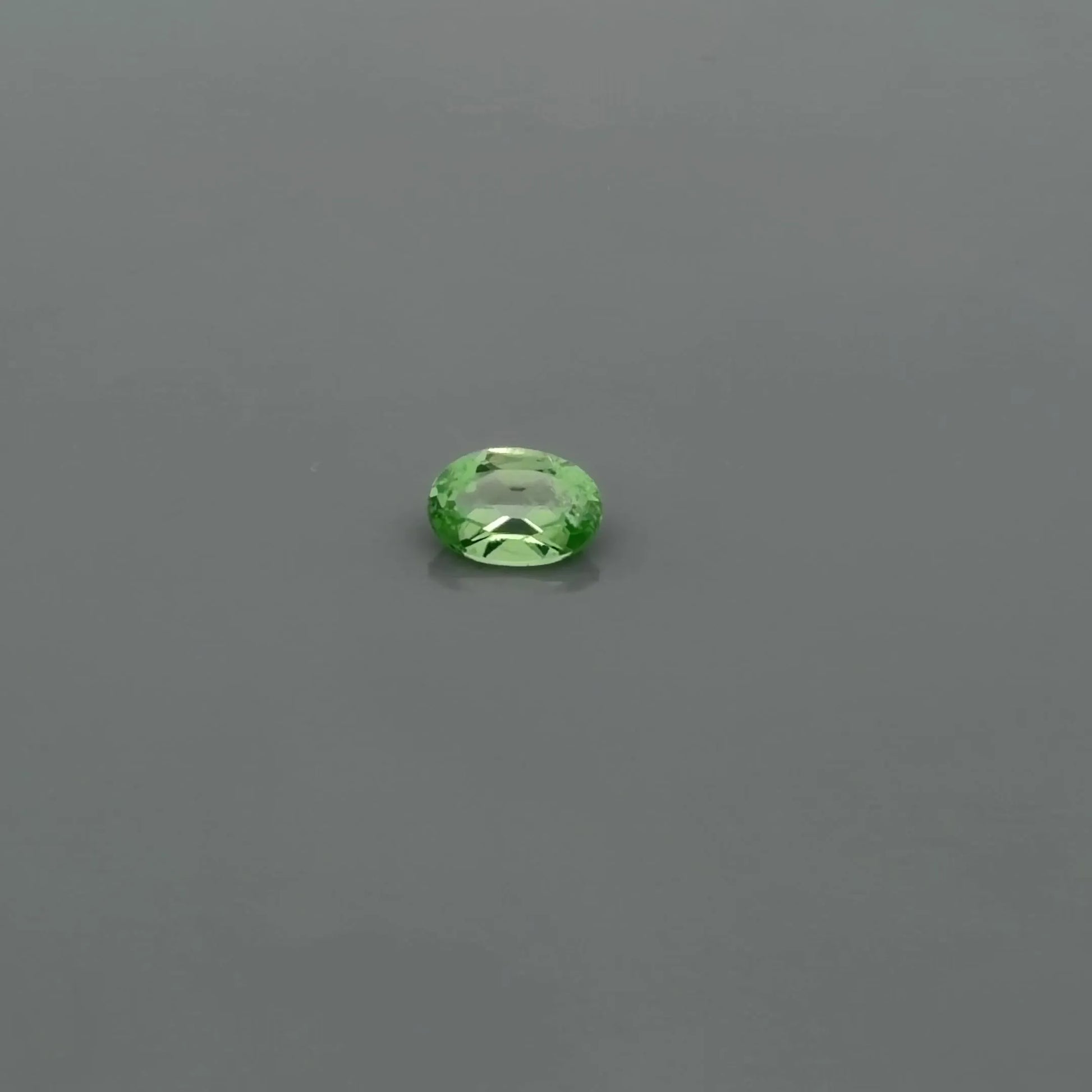 0.49ct Oval Natural Garnet (Colour Green, Clarity Slightly Included, Cut Faceted)