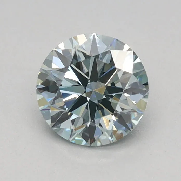0.50ct Round Lab Grown Diamond (Colour Fancy Green, Clarity VVS2, Cut ID, IGI Certified)