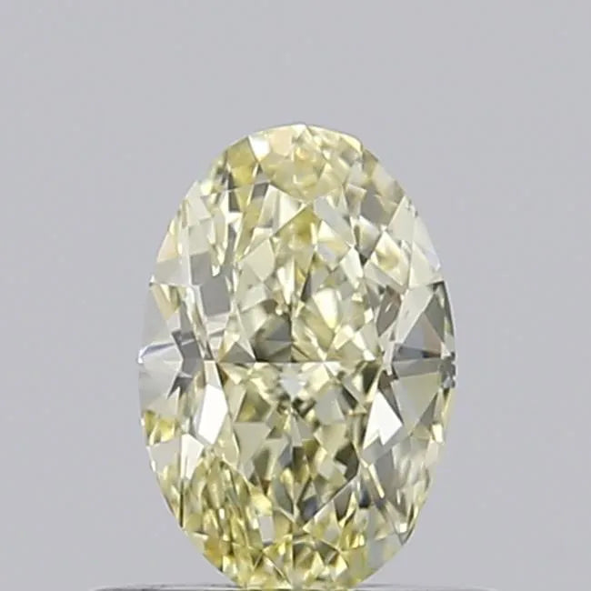 0.53ct Oval Lab Grown Diamond (Colour Fancy Light Yellow, Clarity VS2, IGI Certified)