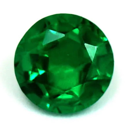 0.70ct Round Natural Emerald (Colour Green, Clarity Slightly Included, Cut Faceted)