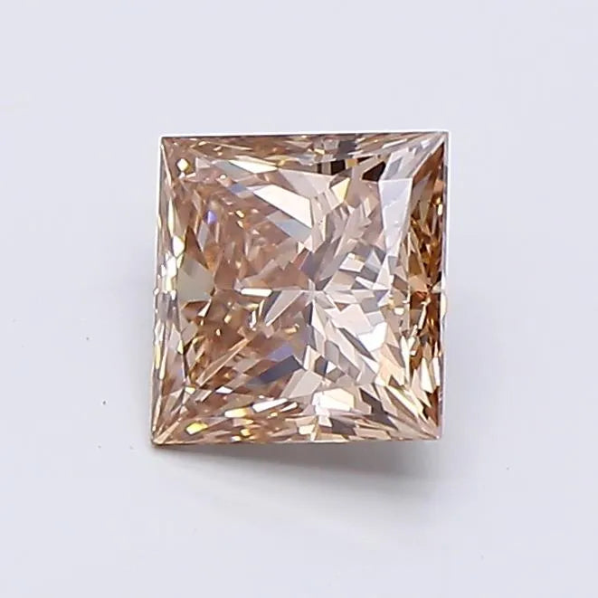 0.75ct Princess Lab Grown Diamond (Colour Fancy Brown, Clarity VS1, IGI Certified)