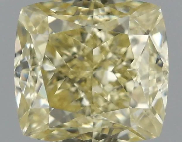 0.82ct Cushion brilliant Natural Diamond (Colour Fancy Light Brownish Yellow, Clarity VVS1, GIA Certified)