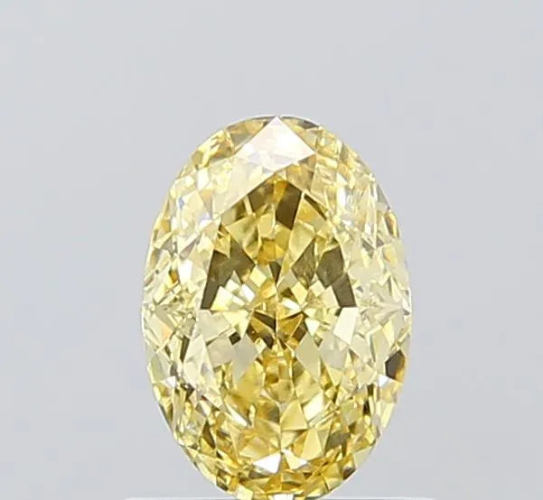 1.05ct Oval Lab Grown Diamond (Colour Fancy Yellow, Clarity VS1, IGI Certified)