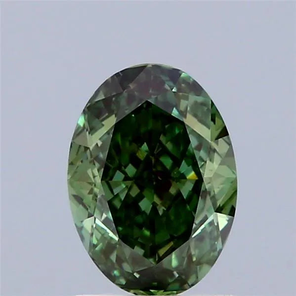 1.40ct Oval Lab Grown Diamond (Colour Fancy Vivid Green, Clarity VVS2, IGI Certified)