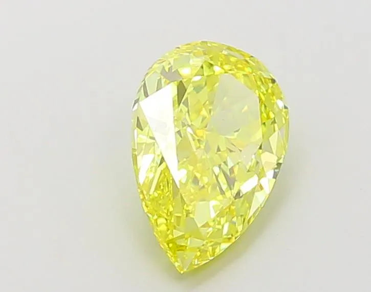 1.50ct Pear Lab Grown Diamond (Colour Fancy Vivid Yellow, Clarity IF, IGI Certified)