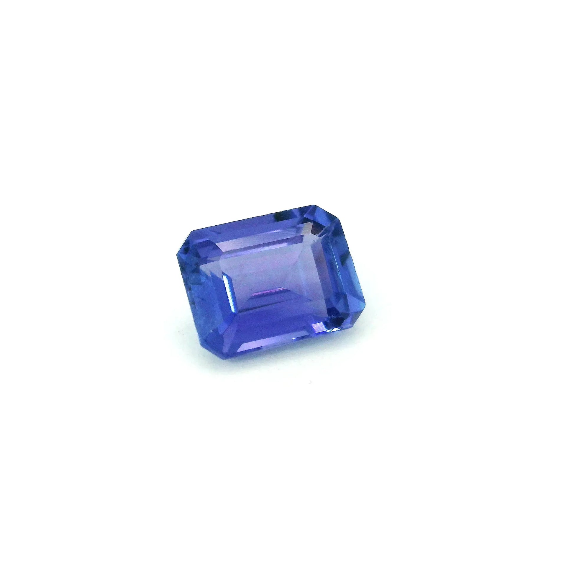 1.60ct Emerald Natural Tanzanite (Colour Blue, Clarity Eye Clean, Cut Faceted)