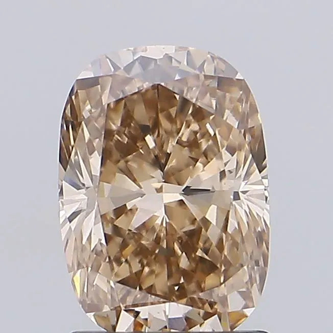 1.65ct Cushion modified Lab Grown Diamond (Colour Light Brown, Clarity VVS2, IGI Certified)