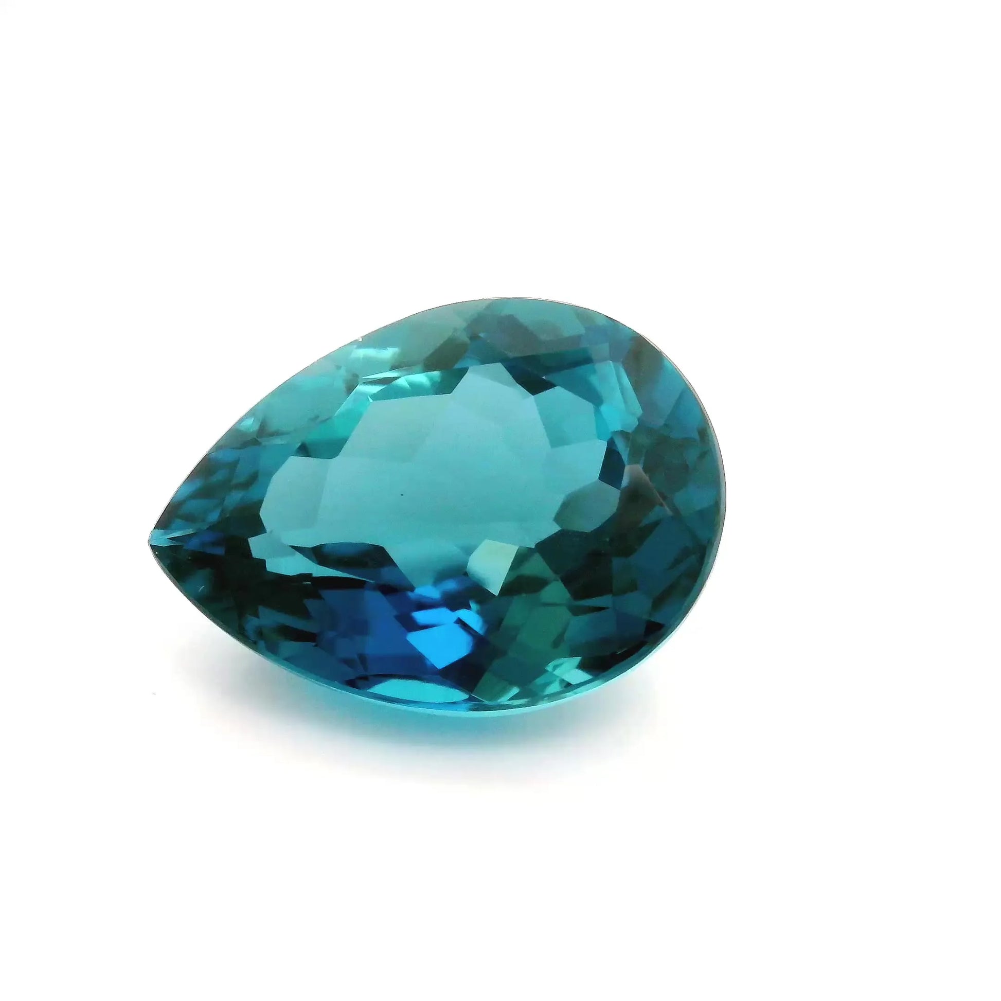 14.99ct Pear Natural Topaz (Colour Blue, Clarity Eye Clean, Cut Faceted)