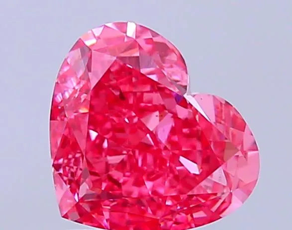2.01ct Heart Lab Grown Diamond (Colour Fancy Vivid Pink, Clarity VS1, IGI Certified)