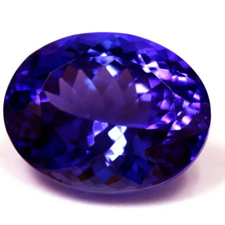 18.49ct Oval Natural Tanzanite (Colour Blue, Clarity Eye Clean, Cut Faceted)