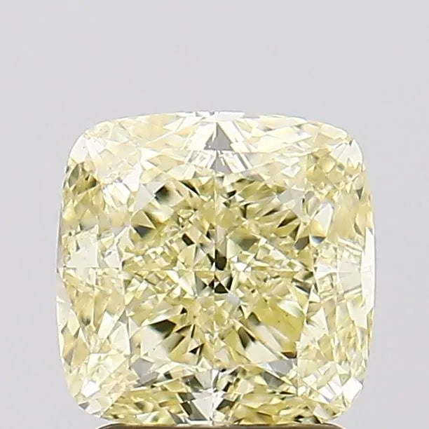 2.02ct Cushion modified Lab Grown Diamond (Colour Fancy Yellow, Clarity VS1, IGI Certified)