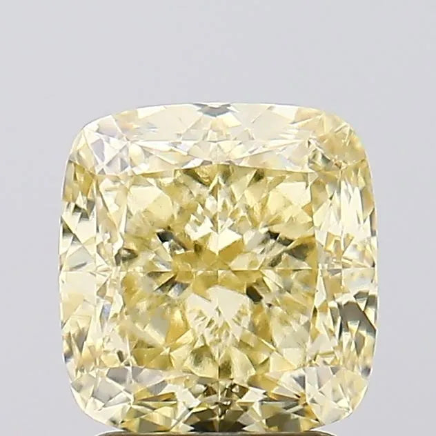 2.60ct Cushion modified Lab Grown Diamond (Colour Fancy Yellow, Clarity VVS1, IGI Certified)