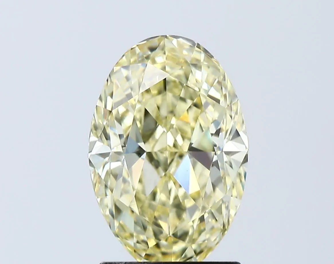2.04ct Oval Lab Grown Diamond (Colour Fancy Intense Yellow, Clarity VVS2, IGI Certified)