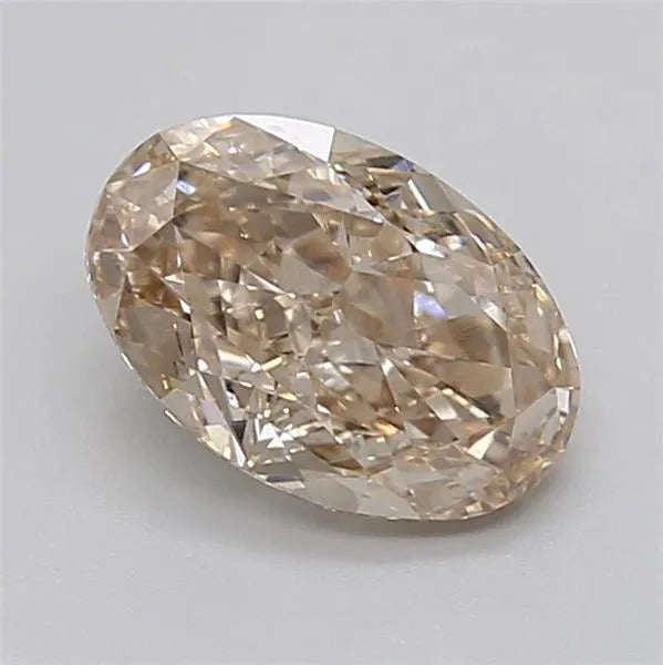 2.07ct Oval Lab Grown Diamond (Colour Very Light Brown, Clarity VVS2, IGI Certified)