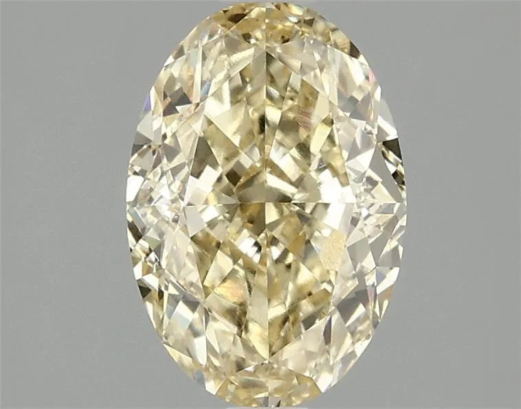 2.09ct Oval Lab Grown Diamond (Colour Fancy Vivid Yellow, Clarity VVS2, IGI Certified)