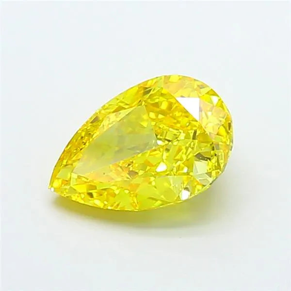 2.29ct Pear Lab Grown Diamond (Colour Fancy Vivid Yellow, Clarity IF, IGI Certified)