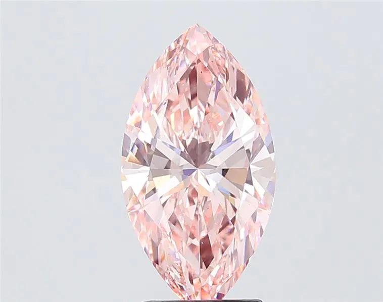 3.02ct Marquise Lab Grown Diamond (Colour Fancy Intense Pink, Clarity SI1, IGI Certified)