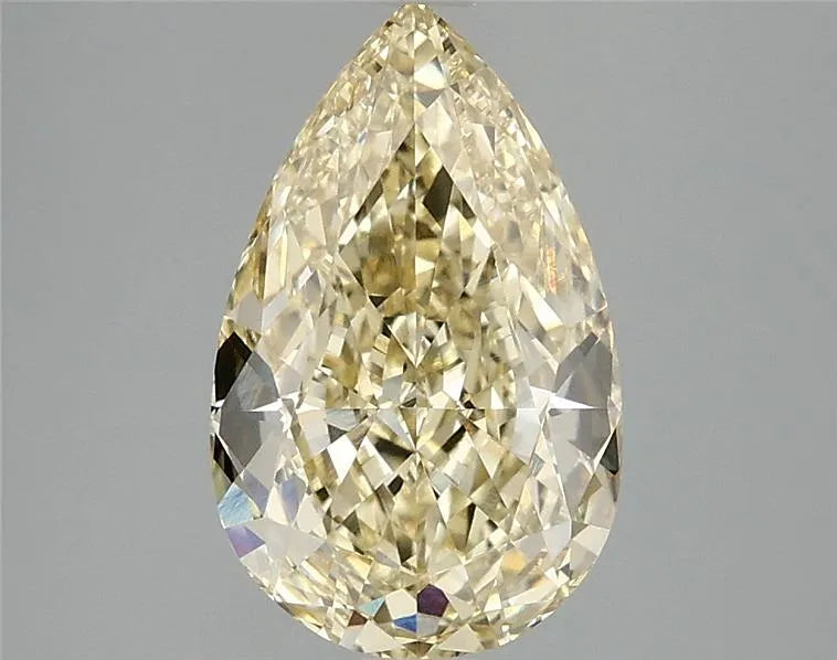 3.05ct Pear Lab Grown Diamond (Colour Fancy Intense Yellow, Clarity VVS2, IGI Certified)
