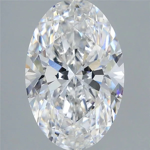 3.72ct Oval Lab Grown Diamond (Colour E, Clarity VS1, IGI Certified)