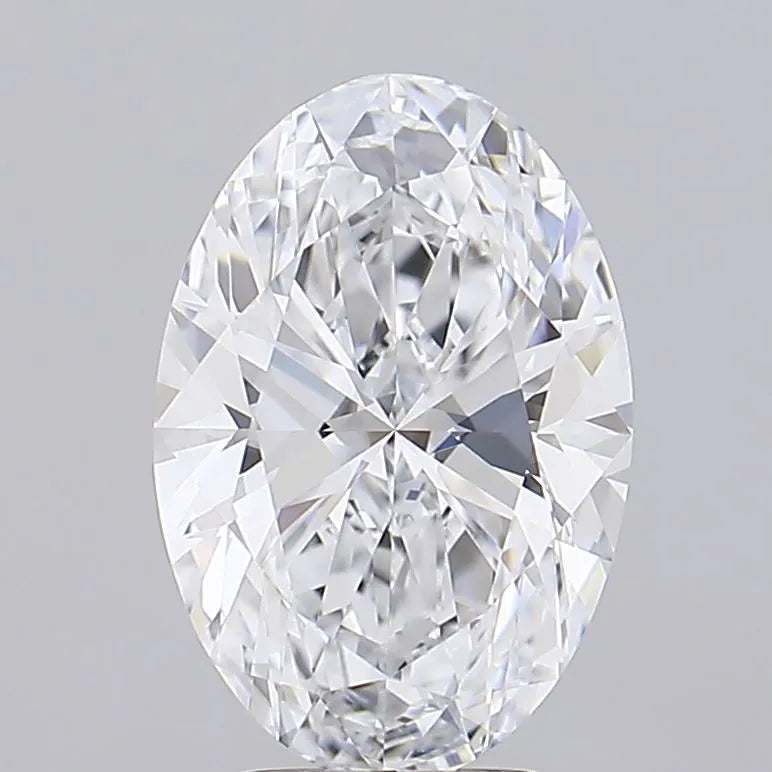 4.01ct Oval Lab Grown Diamond (Colour D, Clarity FL, IGI Certified)