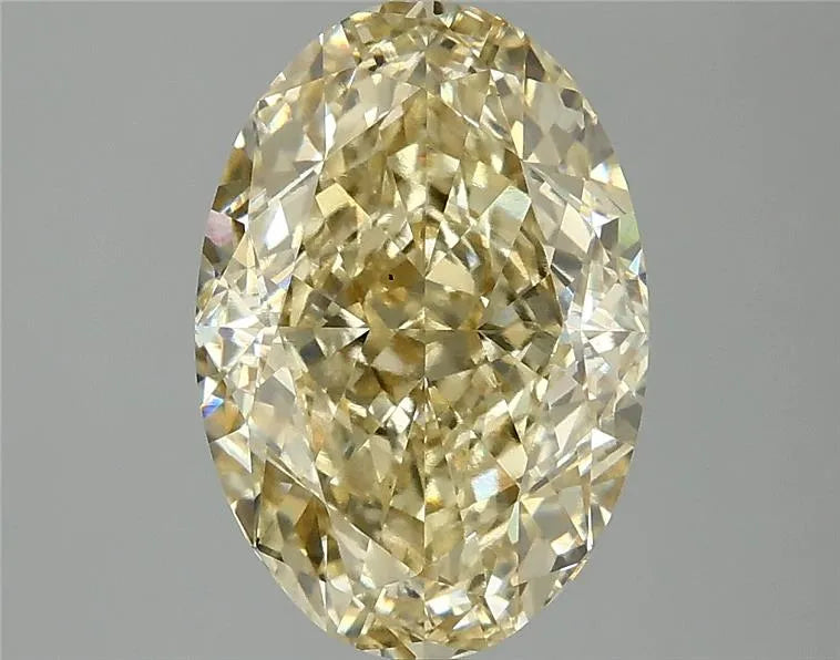 4.08ct Oval Lab Grown Diamond (Colour Fancy Intense Yellow, Clarity VS1, IGI Certified)