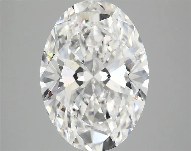 4.10ct Oval Lab Grown Diamond (Colour E, Clarity SI1, IGI Certified)
