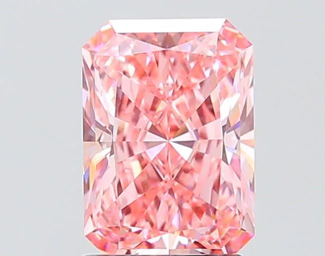 2.03ct Radiant Lab Grown Diamond (Colour Fancy Vivid Pink, Clarity VS1, IGI Certified)