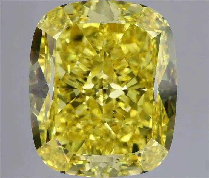 6.69ct Cushion modified Natural Diamond (Colour Fancy Vivid Yellow, Clarity VS2, GIA Certified)