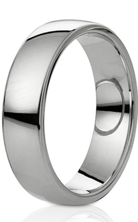 950 Platina Herr-ring 10mm - Profil 9014